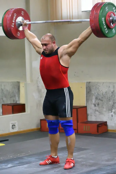 Orenburg Rússia Dezembro Jahr 2017 Entre Homens Copa Campeonato Halterofilismo — Fotografia de Stock