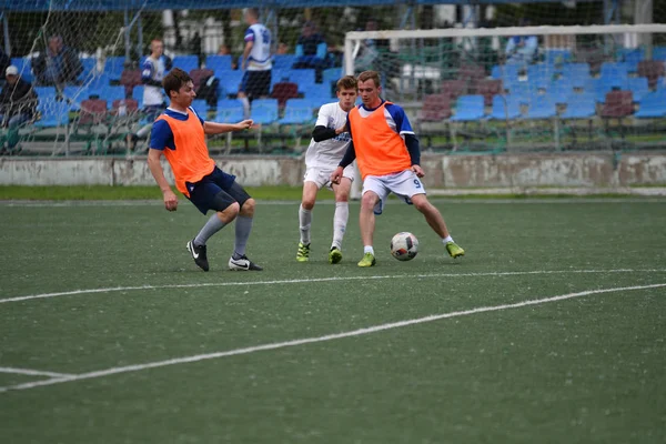 Orenburg Rusko Června 2017 Rok Chlapci Hrají Fotbal Otevřené Mistrovství — Stock fotografie