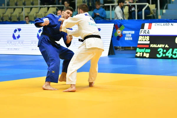 Orenburg Rusland Mei Jaar 2018 Jongens Concurreren Judo Voor Europese — Stockfoto