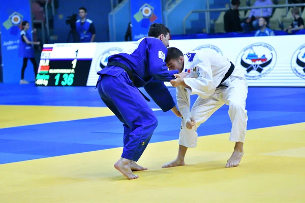 Orenburg Russie Mai 2018 Des Garçons Concourent Judo Pour Judo — Photo