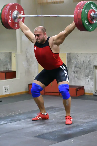 Orenburg Rússia Dezembro Jahr 2017 Entre Homens Copa Campeonato Halterofilismo — Fotografia de Stock