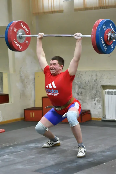 Orenburg Russia Dezember Jahr 2017 Men Cup Championship Weightlifting — Stock Photo, Image