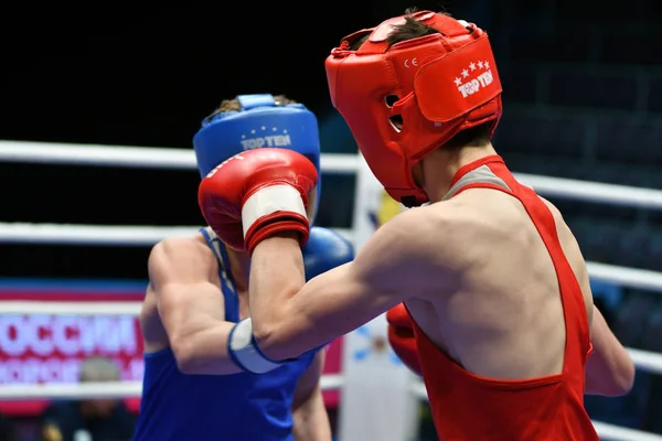 Orenburg Russia Maggio 2017 Anno Ragazzi Pugili Gareggiano Nel Campionato — Foto Stock