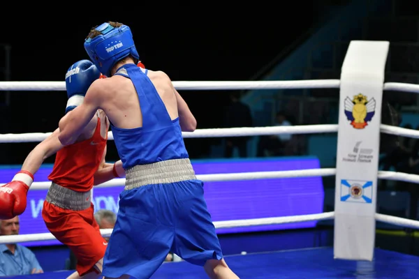 Orenburg Rusland Mei 2017 Jaar Jongens Boxers Concurreren Het Kampioenschap — Stockfoto