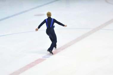 Orenburg, Rusya Federasyonu - 31 Mart 2018 yıl: çocuk rekabet Artistik Patinaj 