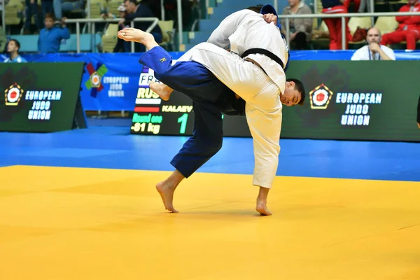 Orenburg Russland Mai Jahre 2018 Jungs Wetteifern Judo Europäische Judo — Stockfoto