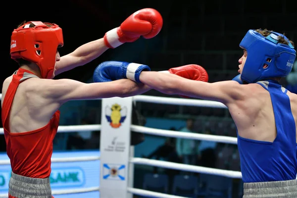 Orenburg Rusko Květen Rok 2017 Boxeři Chlapci Soutěží Mistrovství Ruska — Stock fotografie