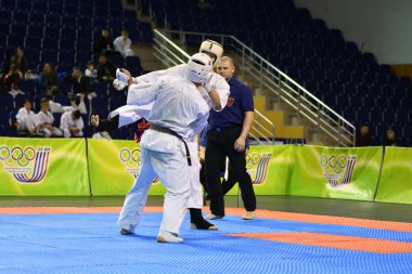 Orenburg, Rusya - 5 Mart 2017: Erkekler Kiokusinkaj 