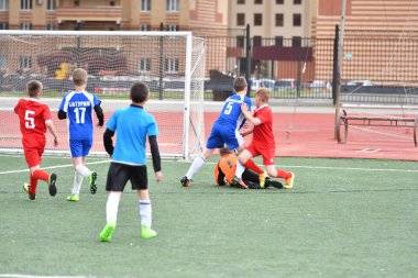 Orenburg, Rusya Federasyonu - 2017 yıl 28, Mayıs: Oyun çocuklar ön oyunlarda futbol futbol Festivali 