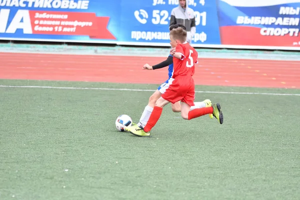 Orenburg Russland Mai 2017 Jahr Die Jungen Spielen Fußball Der — Stockfoto