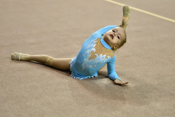Orenburg Russie Novembre 2017 Année Les Filles Concourent Gymnastique Rythmique — Photo