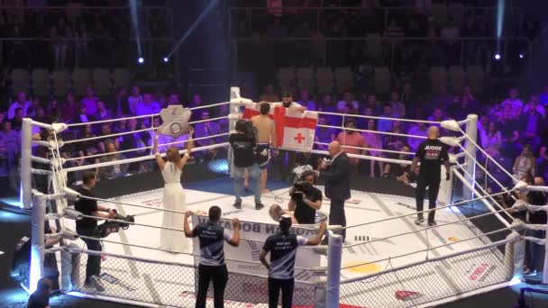 Orenburg Rússia Junho 2018 Ano Lutadores Competem Artes Marciais Mistas — Vídeo de Stock