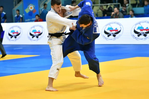 Orenburg Rusland May 2018 Drenge Konkurrerer Judo Europæisk Judo - Stock-foto