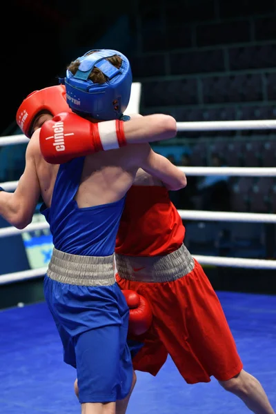 Orenburg Rusia Mai 2017 Boys Boxeri Concurează Campionatul Rusiei Box — Fotografie, imagine de stoc