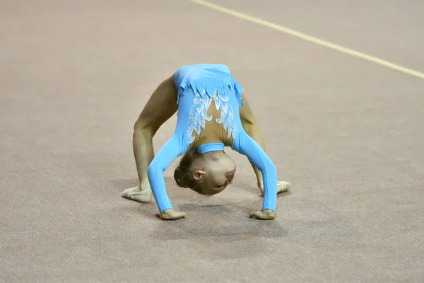 Orenburg Rusko Listopadu 2017 Rok Dívky Soutěží Rytmické Gymnastice Mistrovství — Stock fotografie