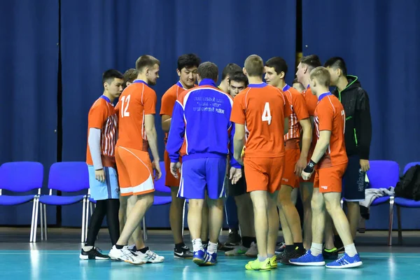 Orenburg Russland Februar 2018 Jahr Jungen Spielen Handball Internationales Handballturnier — Stockfoto