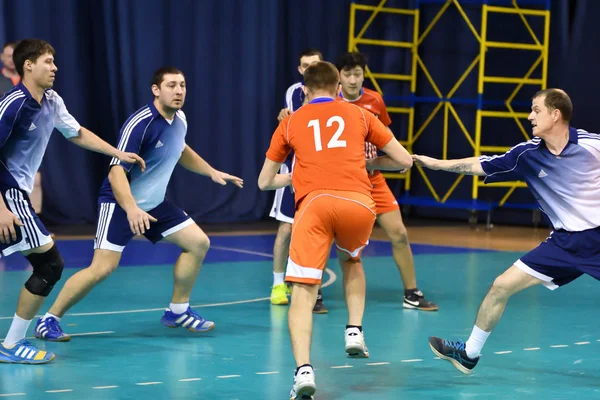 Orenburg Rusia Febrero12 2018 Año Niños Juegan Balonmano Torneo Internacional — Foto de Stock