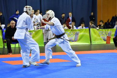 Orenburg, Rusya - 5 Mart 2017: Erkekler Kiokusinkaj 