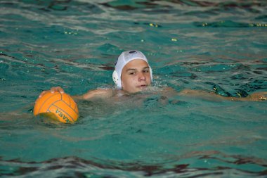 Orenburg, Rusya Federasyonu - ebilmek 4, 2017 yıl: çocuklar su topu şehir su topu turnuvasında oynamak