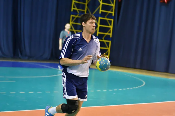 Orenburg Russia February12 2018 Year Boys Play Handball International Handball — Stock Photo, Image