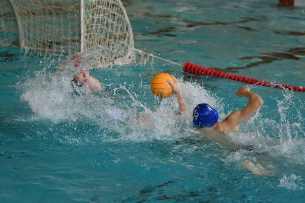 Orenburg Russland Mai 2017 Jahre Die Knaben Spielen Wasserball Beim — Stockfoto