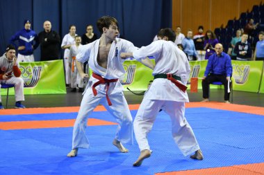 Orenburg, Rusya - 5 Mart 2017: Erkekler Kiokusinkaj 