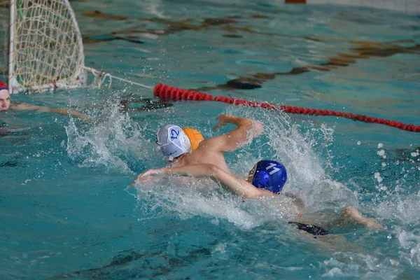 Orenburg Rússia Maio 2017 Anos Meninos Jogam Pólo Aquático Torneio — Fotografia de Stock