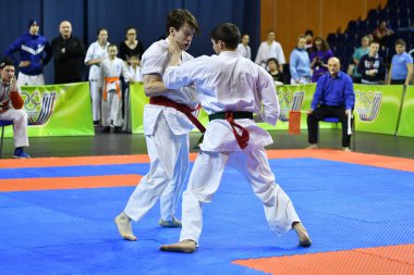 Orenburg, Rusya - 5 Mart 2017: Erkekler Kiokusinkaj 