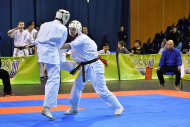 Orenburg, Rusya - 5 Mart 2017: Erkekler Kiokusinkaj 