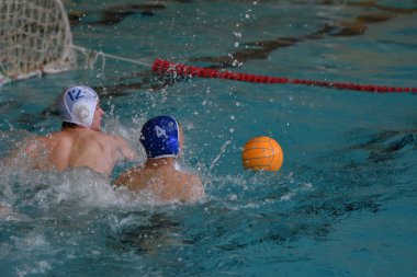 Orenburg, Rusya Federasyonu - ebilmek 4, 2017 yıl: çocuklar su polo oynamak