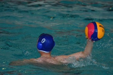 Orenburg, Rusya Federasyonu - ebilmek 4, 2017 yıl: çocuklar su polo oynamak