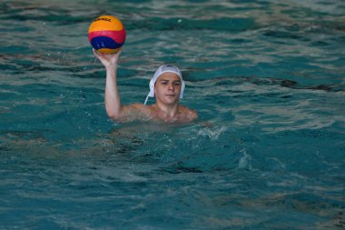 Orenburg, Rusya Federasyonu - ebilmek 4, 2017 yıl: çocuklar su polo oynamak