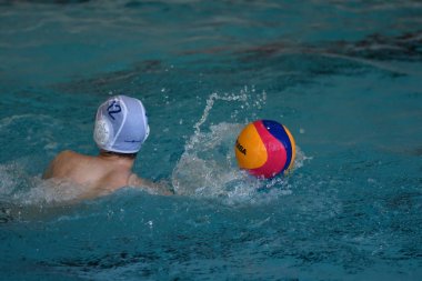 Orenburg, Rusya Federasyonu - ebilmek 4, 2017 yıl: çocuklar su polo oynamak