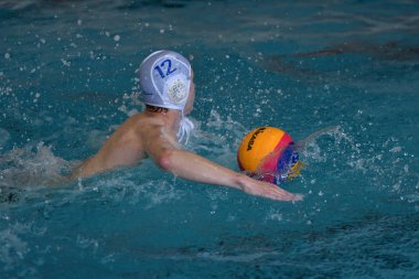 Orenburg, Rusya Federasyonu - ebilmek 4, 2017 yıl: çocuklar su polo oynamak