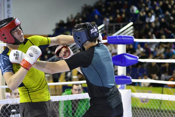 Orenburg, Rusia - 18 de febrero de 2017 año: Los combatientes compiten en artes marciales mixtas —  Fotos de Stock