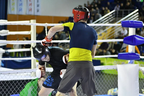 Orenburg, Rusia - 18 de febrero de 2017 año: Los combatientes compiten en artes marciales mixtas —  Fotos de Stock