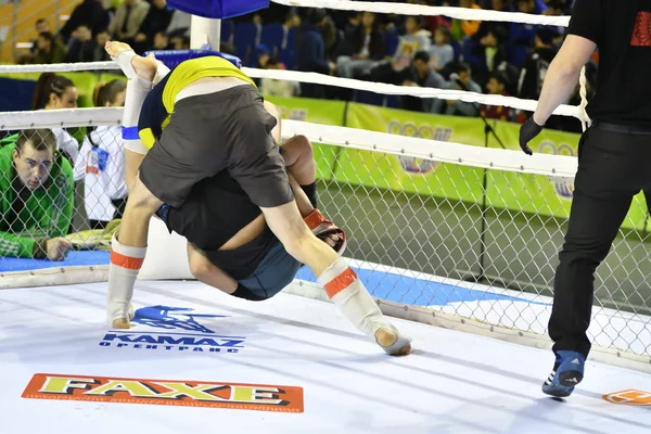 Orenburg, Ryssland - 18 februari 2017 år: stridande tävla i mixed martial arts — Stockfoto