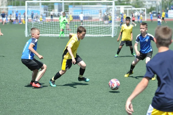 Orenburg, Rusya - 2 Haziran 2019 yıl: Erkekler futbol oynuyor