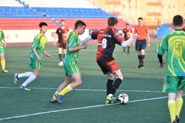 Orenburg, Rusya Federasyonu 8 Haziran 2017 yıl: Boys futbol oynamak