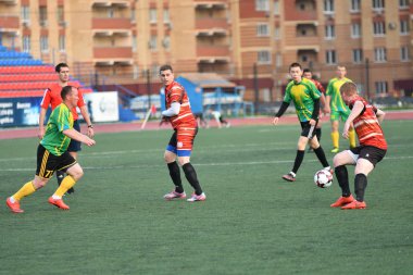 Orenburg, Rusya Federasyonu 8 Haziran 2017 yıl: Boys futbol oynamak