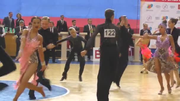 Orenburg Rosja Maja 2019 Dziewczyna Chłopiec Taniec Konkursie City Dancesport — Wideo stockowe