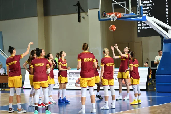 Orenburg, Rusland - 3 oktober 2019: Meisjes basketballen — Stockfoto