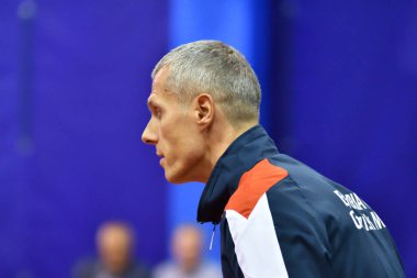 Orenburg, Rusya Federasyonu - 28 Eylül 2017 yıl: çocuk oyun Masa Tenisi rekabet