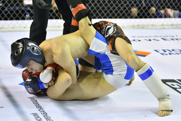 Orenburg, Russia - February 18, 2017 year: The fighters compete in mixed martial arts (MMA) — Stock Photo, Image