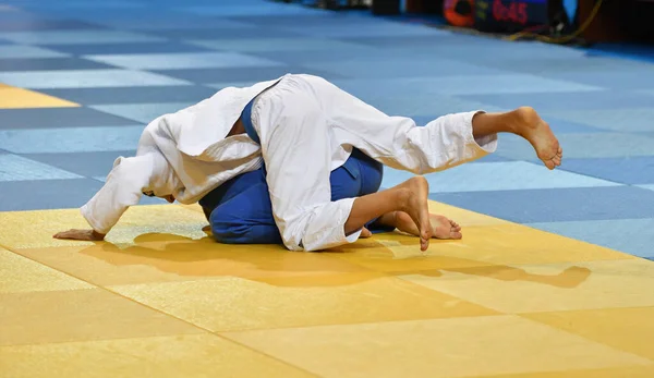 Orenburg Federacja Rosyjska Października 2017 Chłopcy Konkurować Judo Turnieju Judo — Zdjęcie stockowe