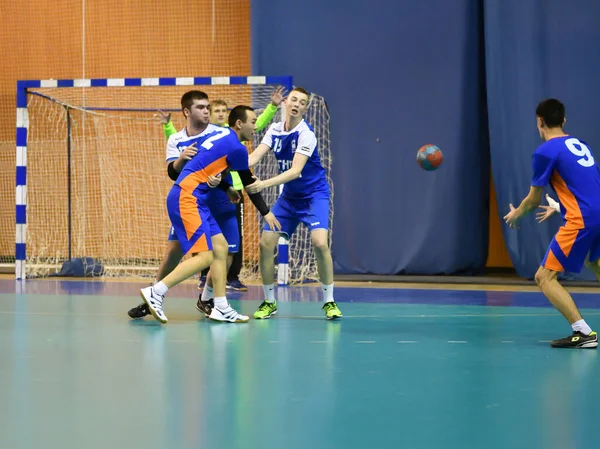 Orenburg Rusia Febrero12 2018 Año Niños Juegan Balonmano Torneo Internacional — Foto de Stock