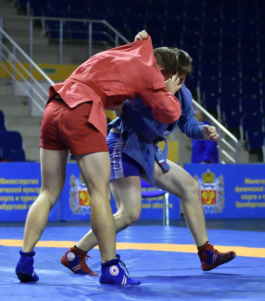 Orenburg Russia October 2019 Boys Competitions Self Defense Weapons Championship — Stock Photo, Image