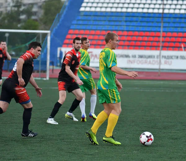 Orenburg Ryssland Juni 2017 Pojkar Spelar Fotboll Open Championship Cup — Stockfoto