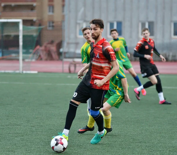 Orenburg Rusko Června 2017 Rok Kluci Hrají Fotbal Open Championship — Stock fotografie