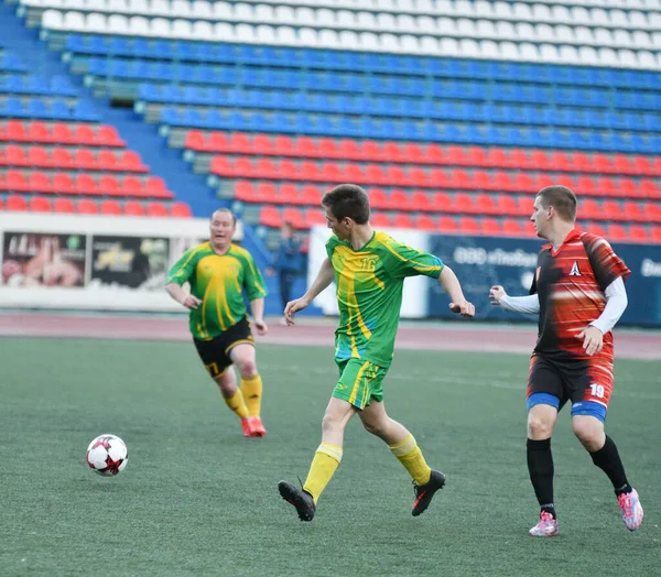 Orenburg Russia June 2017 少年たちはCkfのオープンチャンピオンシップカップでサッカーをする — ストック写真